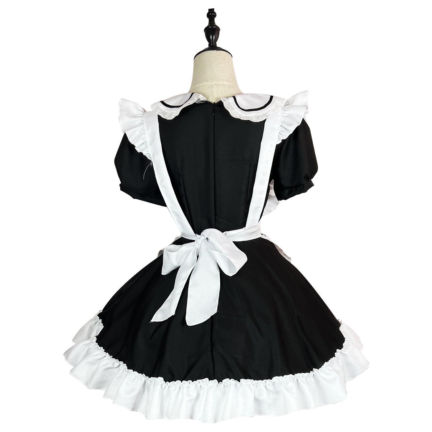 Restaurant Uniform Anime Maid Outfit Lolita Dress Crossdresser CD Fancy Cosplay Costume