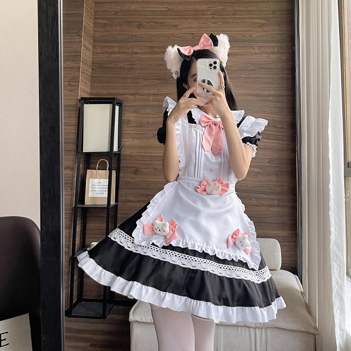 Cat Doll Large Size Maid Outfit Lolita Dress Anime Game Crossdresser Fancy Cosplay Costume