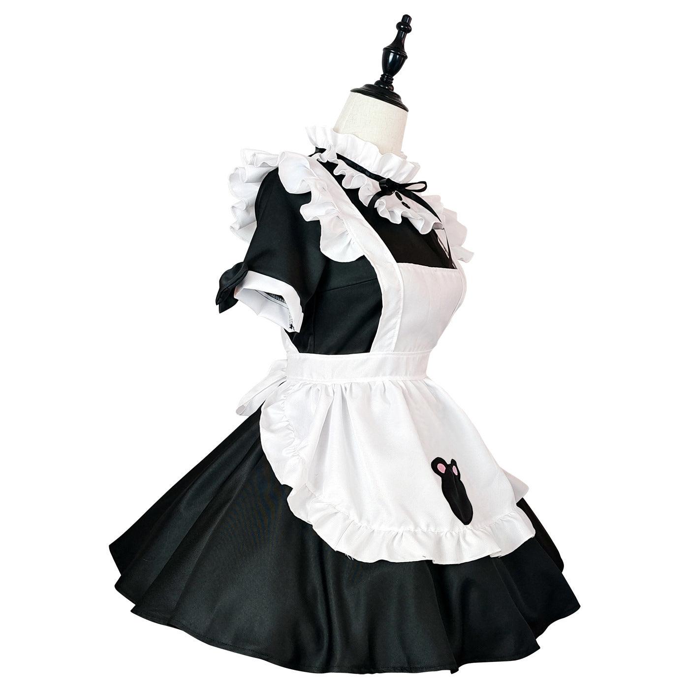 Cute Bear Waitress Maid Outfit Large Size Lolita Dress Anime Game Fancy Cosplay Costume