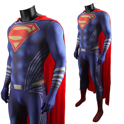 dc man of steel superman jumpsuit cosplay costume kids adult halloween bodysuit