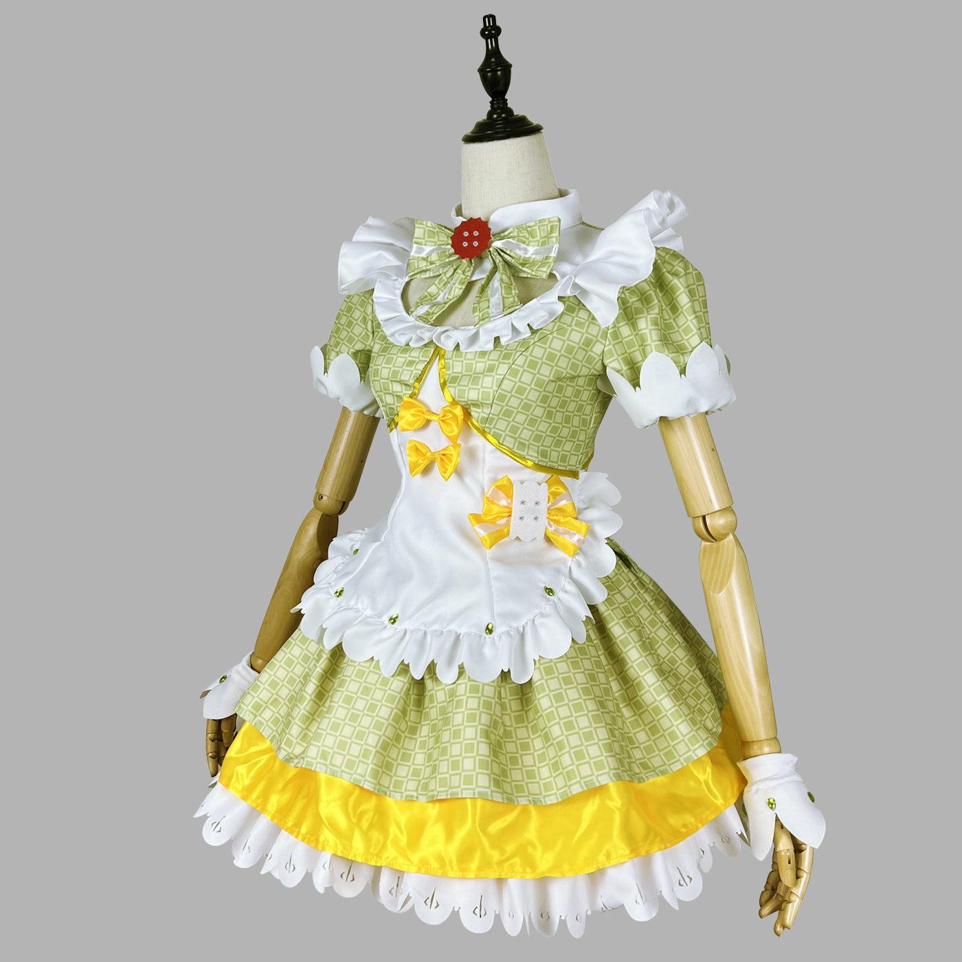 Honor of Kings Daji Green Maid Outfit Lolita Dress Anime Game Skin Fancy Cosplay Costume
