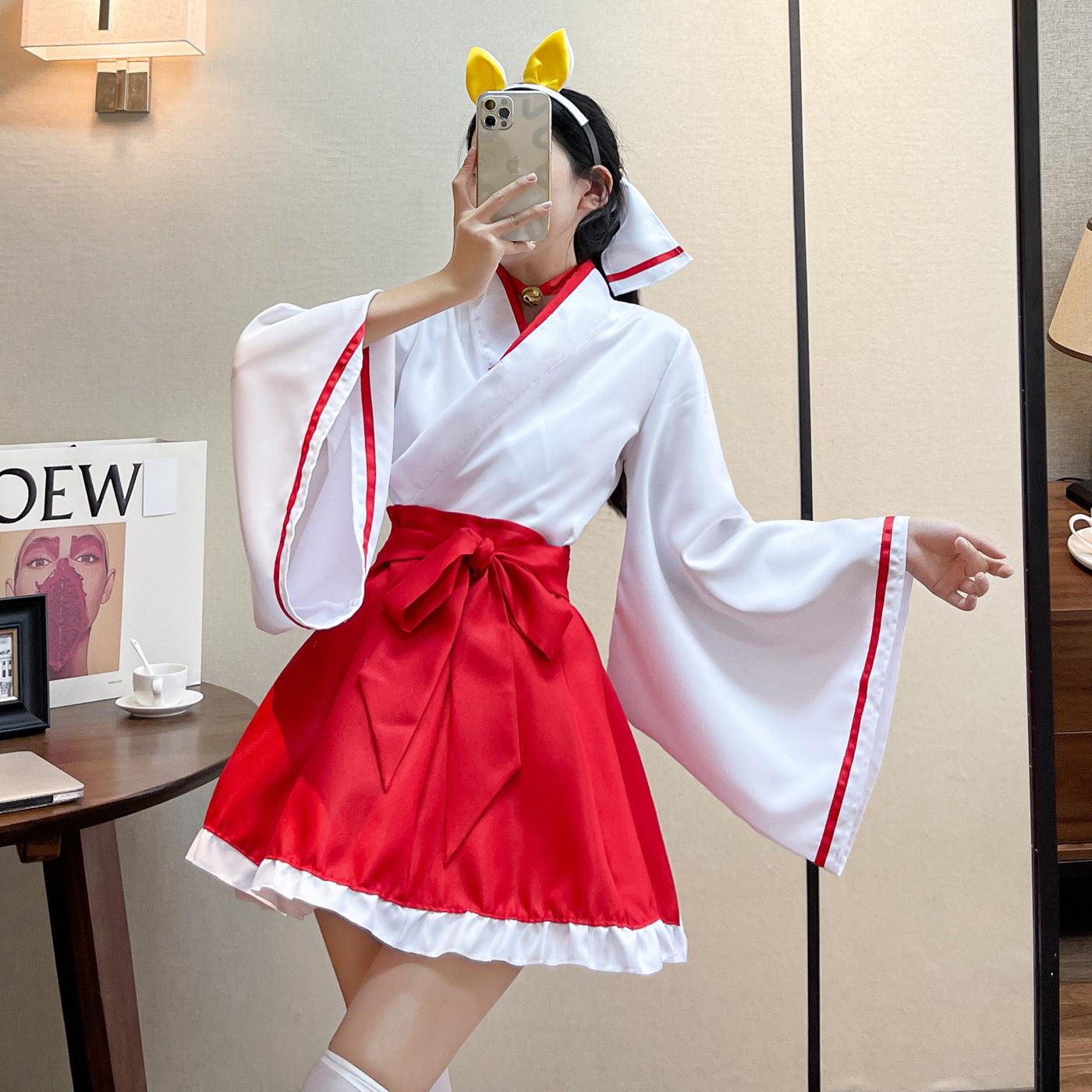 Inu Boku Secret Service Shirakiin Ririchiyo Kimono Maid Outfit Anime Cosplay Costume