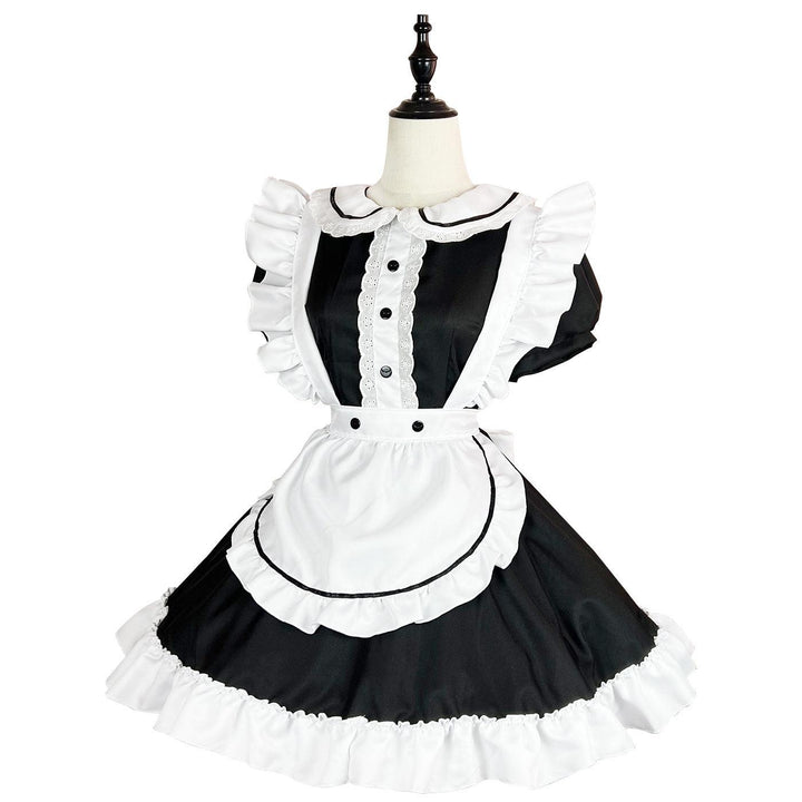 Restaurant Uniform Anime Maid Outfit Lolita Dress Crossdresser CD Fancy Cosplay Costume