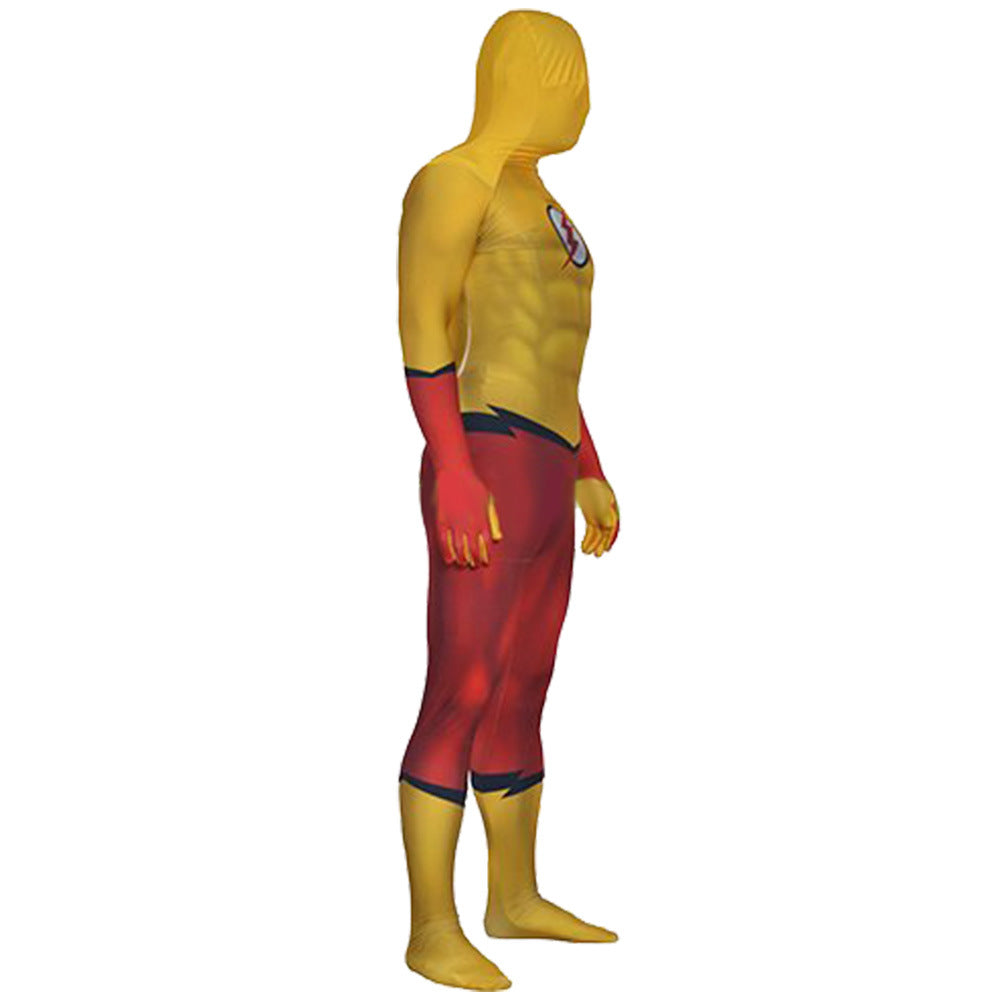the flash muscle jumpsuits cosplay costume kids adult halloween bodysuit