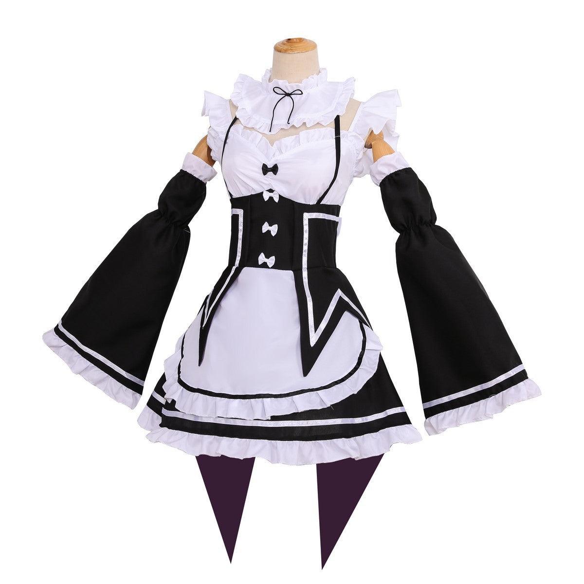 Starting Life in Another World Ram Rem Anime Maid Outfit Dress Japanese Cosplay Costume