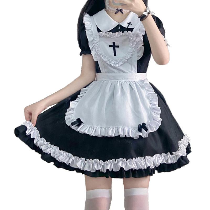Cross Classic Japanese Cross Dress Lolita Maid Outfit Lolita Dress Fancy Cosplay Costume