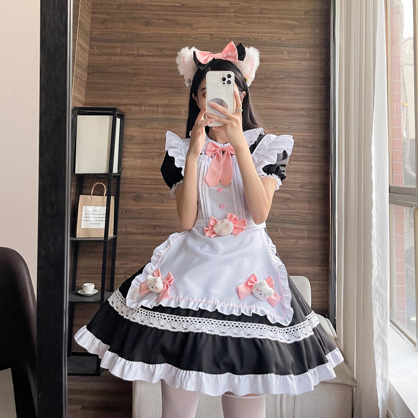 Cat Doll Large Size Maid Outfit Lolita Dress Anime Game Crossdresser Fancy Cosplay Costume