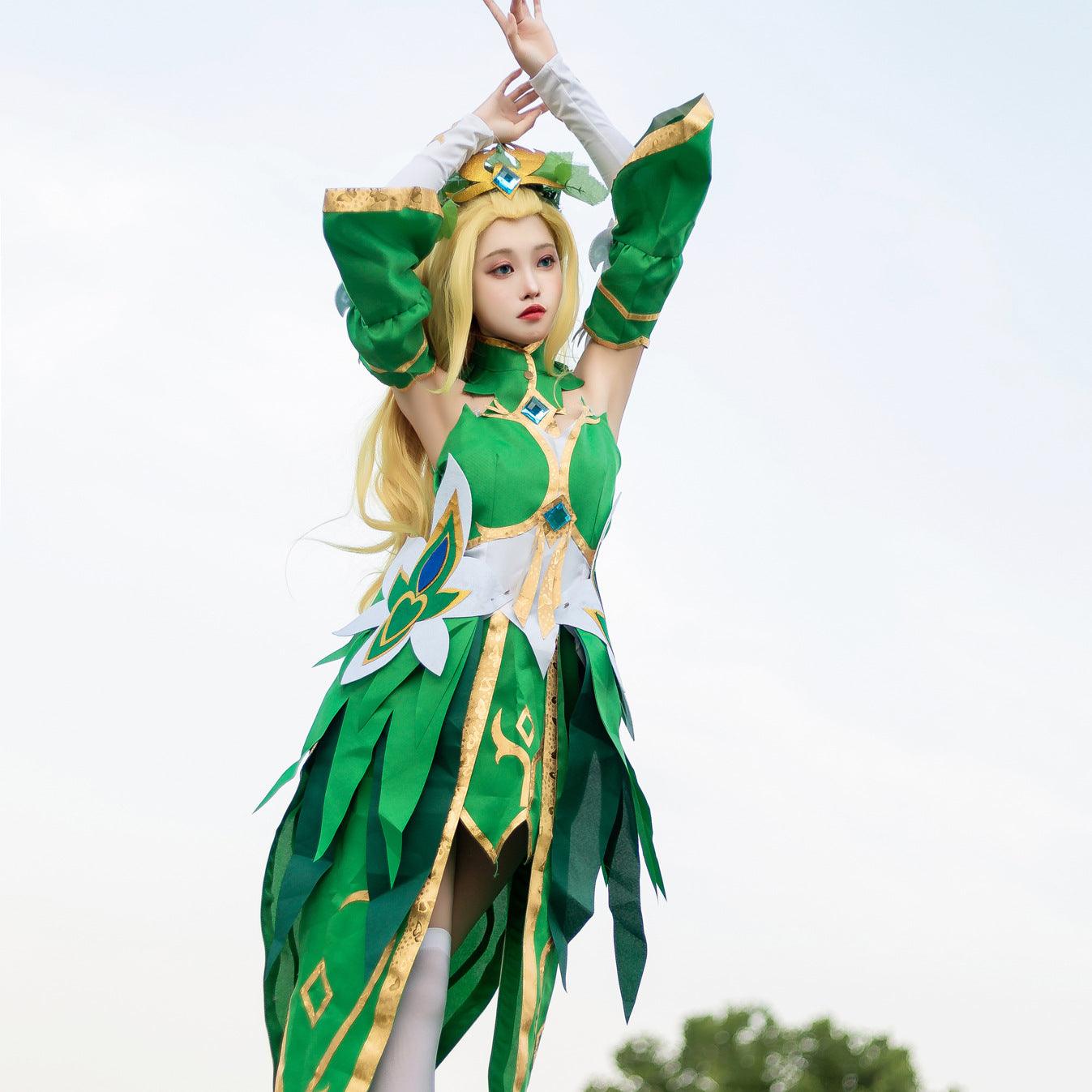 Honor of Kings Wang Zhao Jun Elf Princess Game Skin Maid Outfit