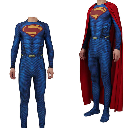 superman man of steel jumpsuits cosplay costume kids adult halloween bodysuit