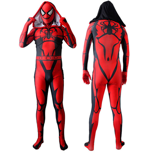 agent carnage venom spiderman jumpsuits costume kids adult halloween bodysuit