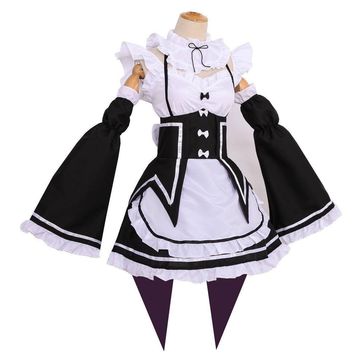 Starting Life in Another World Ram Rem Anime Maid Outfit Dress Japanese Cosplay Costume