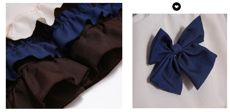 Cafe Waiter Anime Brown Maid Outfit Lolita Dress Japanese Cute Fancy Dress Cosplay Costume