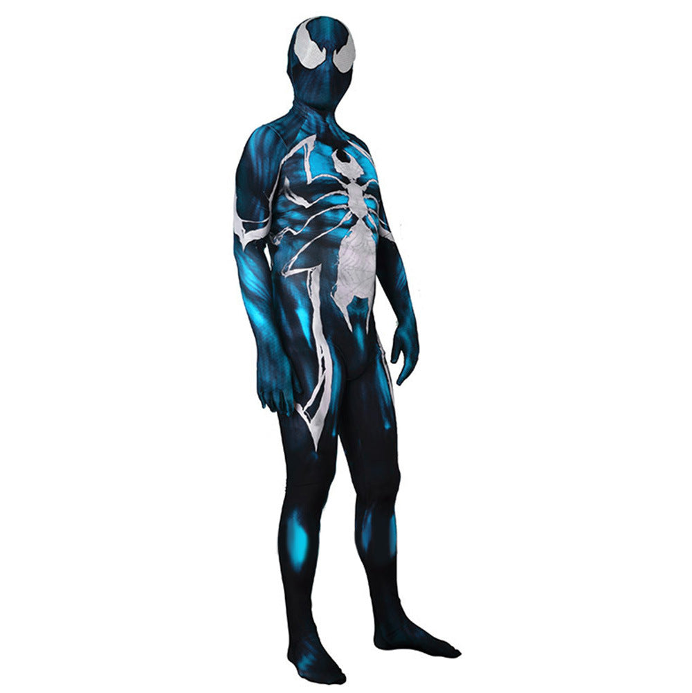 Spider-man Venom Symbiote Blue Jumpsuits Cosplay Costume Kids Adult H –  coscrew