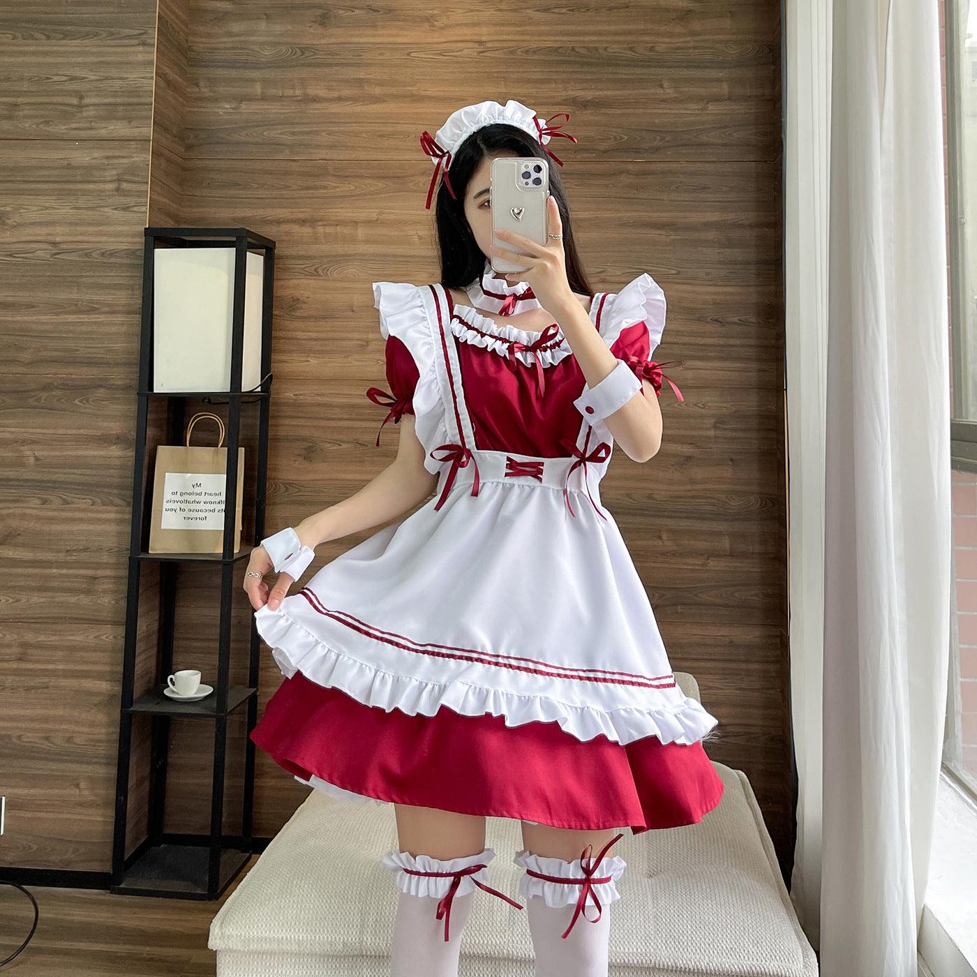Miracle Nikki French Maid Outfit Suit Dress Anime Game Lolita Fancy Dress Cosplay Costume