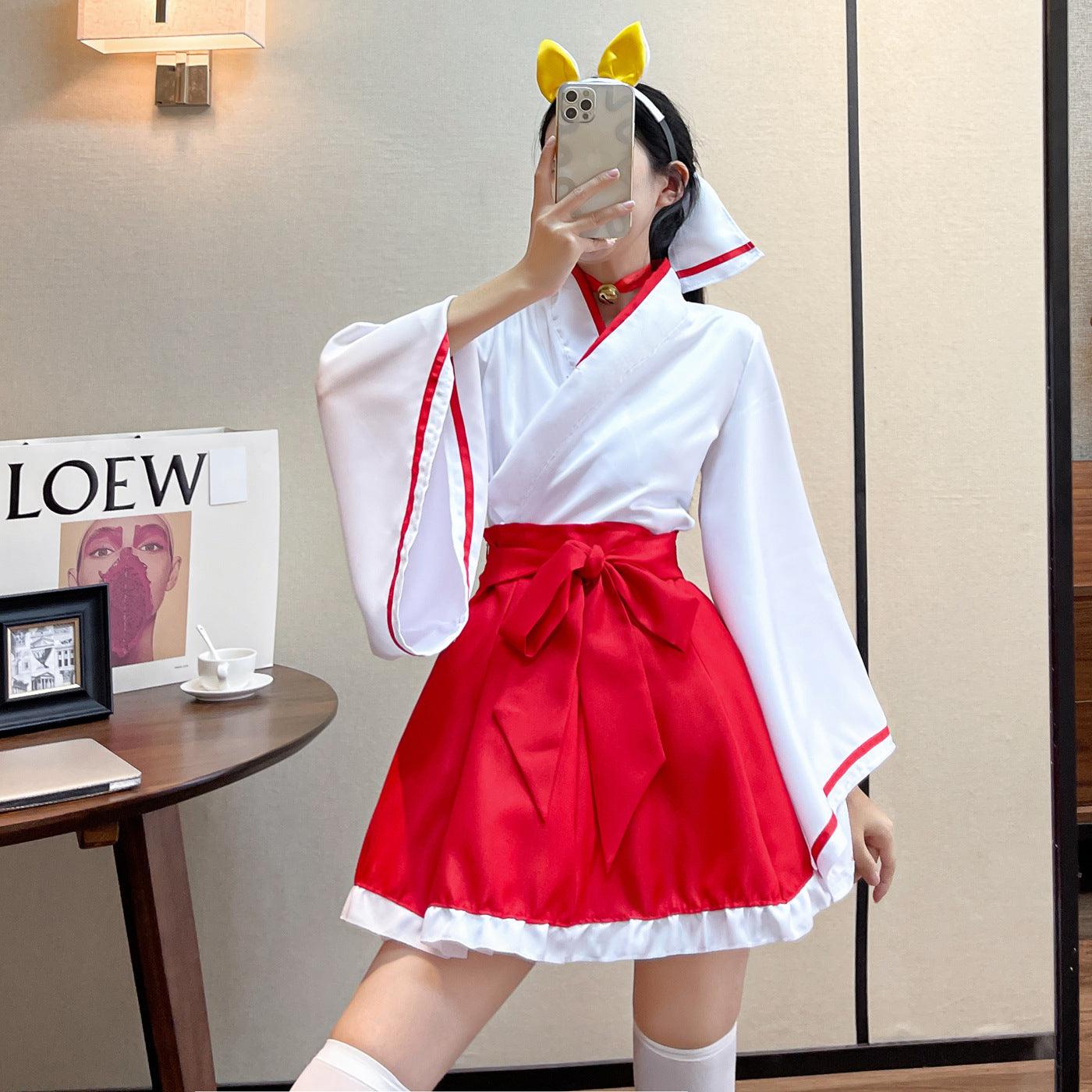 Inu Boku Secret Service Shirakiin Ririchiyo Kimono Maid Outfit Anime Cosplay Costume