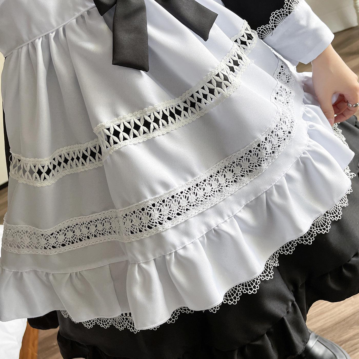British Classic Maid Outfit Dress for Man Woman Crossdresser Anime Fancy Cosplay Costume
