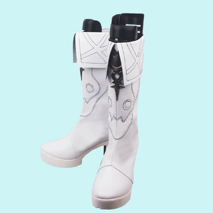 Arknights Texas the Omertosa Game Cosplay Boots Shoes for Carnival Anime Party #style_high-heel