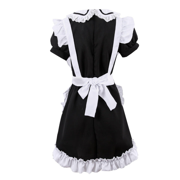 Black White Short Maid Outfit Lolita Dress Japanese Cute Fancy Dress Cosplay Costume