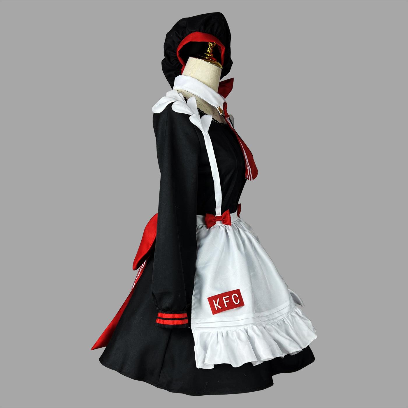 Genshin Impact Noelle Restaurant Uniform Maid Outfit Dress Anime Game Cosplay Costume