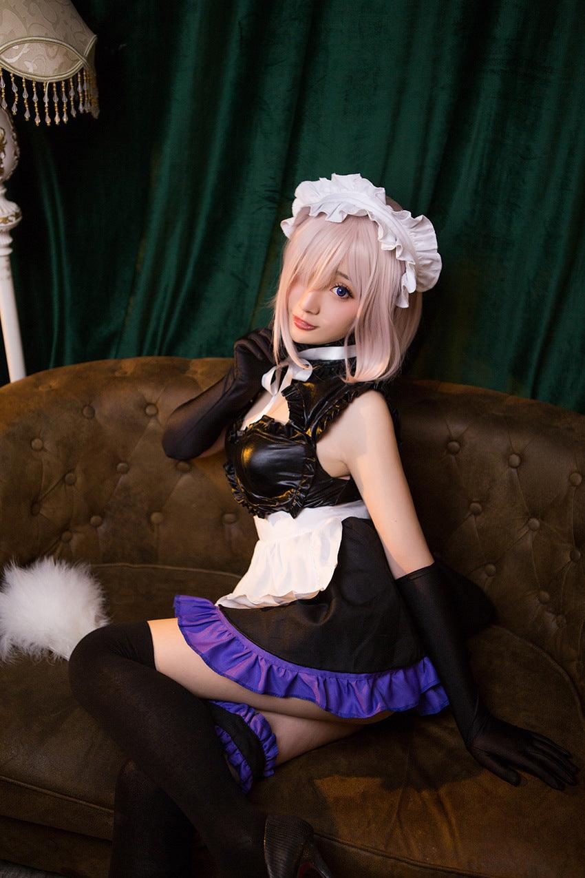 FGO/Fate Grand Order Mash Kyrielight Maid Outfit Anime Game Comic-Con Cosplay Costume