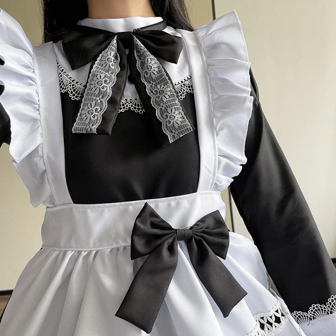 British Classic Maid Outfit Dress for Man Woman Crossdresser Anime Fancy Cosplay Costume