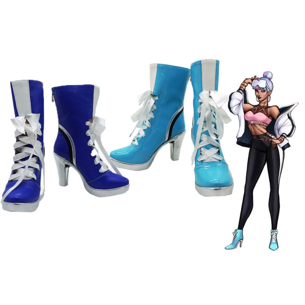 lol true damage band empress of the elements qiyana cosplay shoes