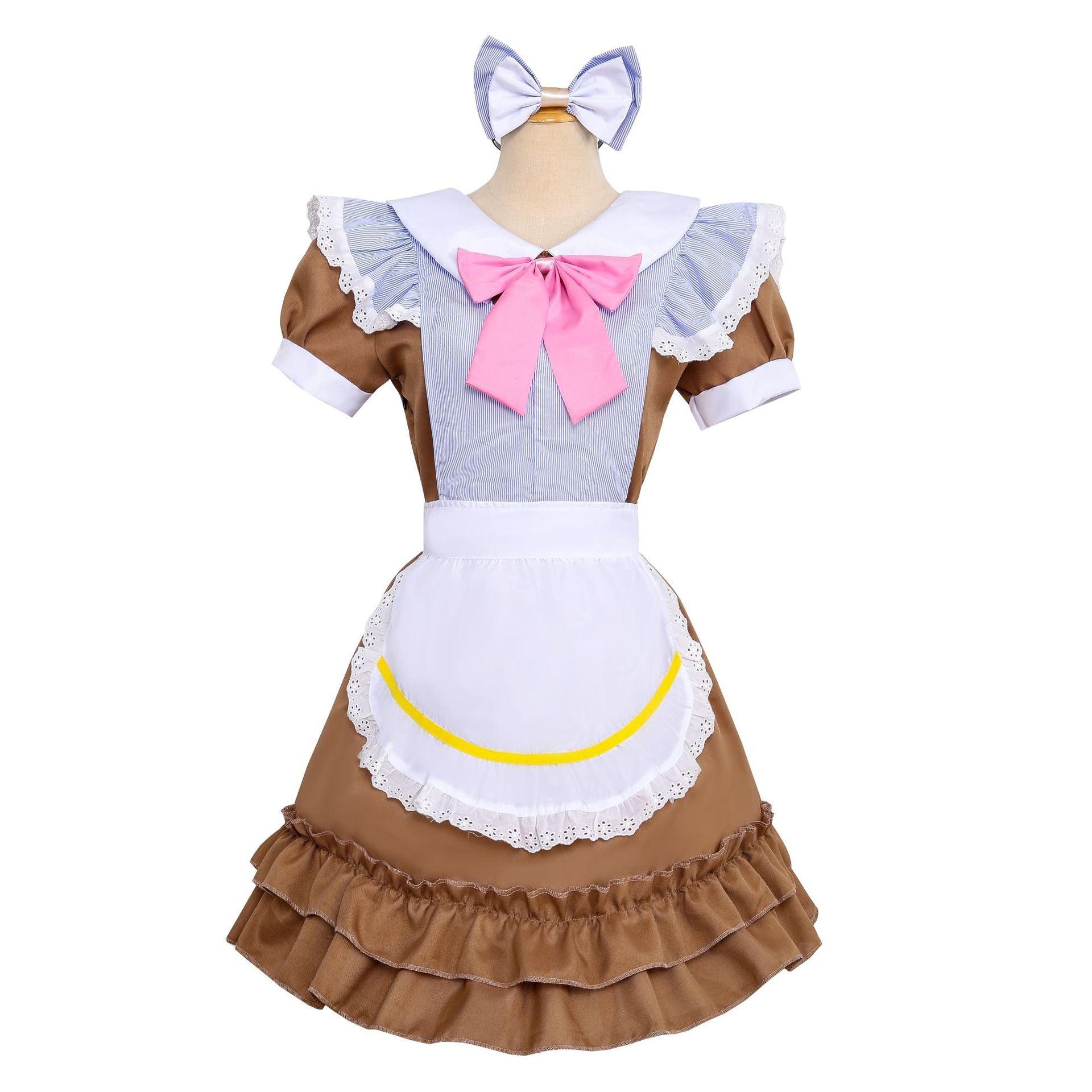 Anime Different World Restaurant Cafe Work Cloth Maid Outfit Lolita Dress Cosplay Costume