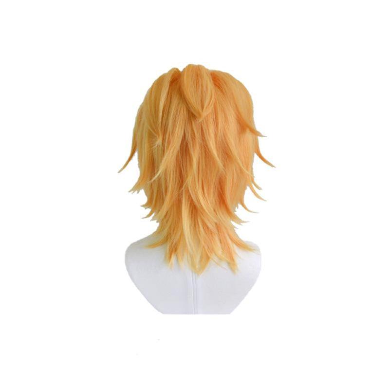 Anime JoJo's Bizarre Adventure Golden Wind Pannacotta Fugo Short Blond Cosplay Wigs