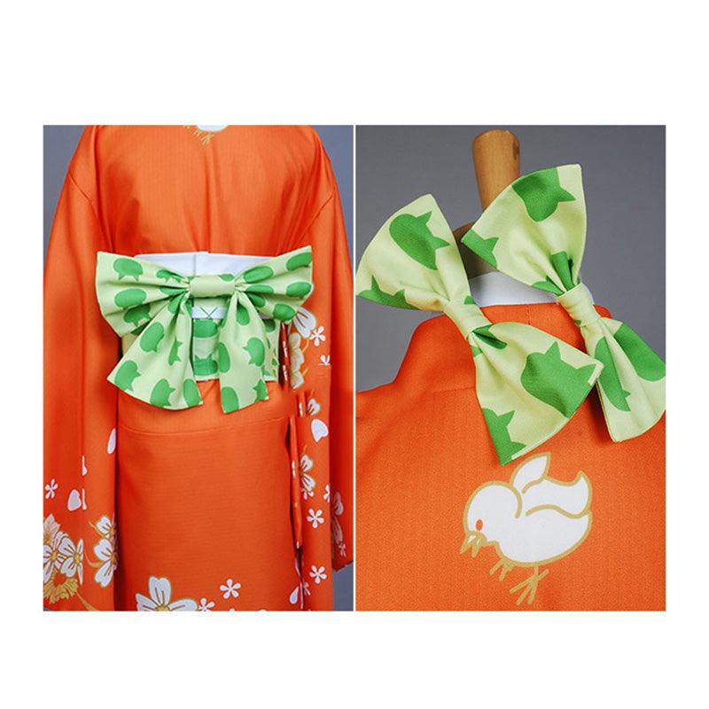 anime danganronpa 2 goodbye despair hiyoko saionji kimono cosplay costumes