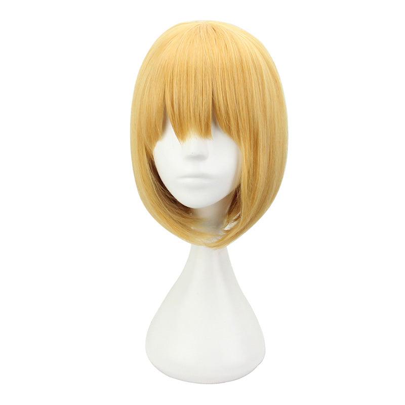 anime attack on titan armin arlert short blond cosplay wigs