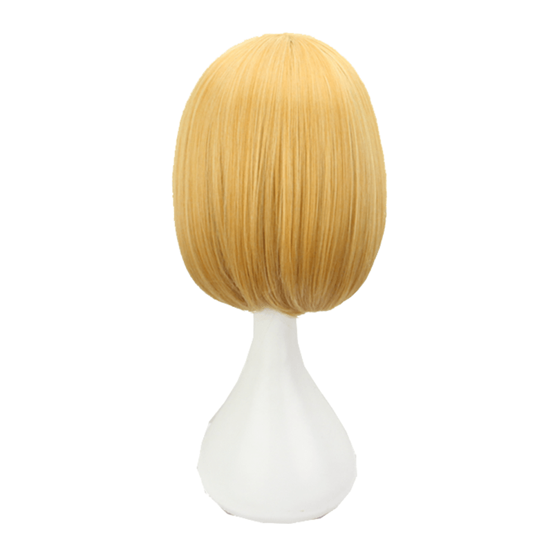 anime attack on titan armin arlert short blond cosplay wigs