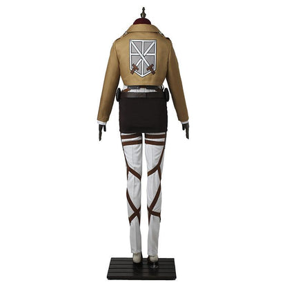 anime attack on titan mikasa ackerman ttraining corps uniform set cosplay costume