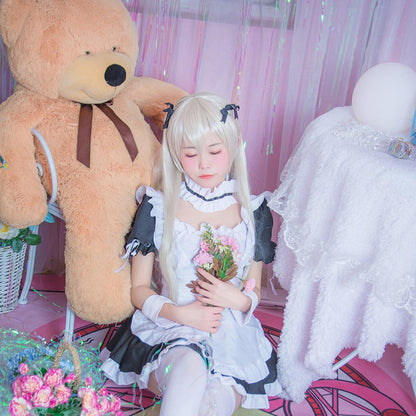 Yosuga No Sora Kasugano Sora Maid Outfit Lolita Dress Anime Fancy Cosplay Costume