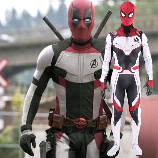 Endgame Quantum Realm Spider-Man Deadpool Suit Jumpsuit Halloween Bodysuit For Kids Adult