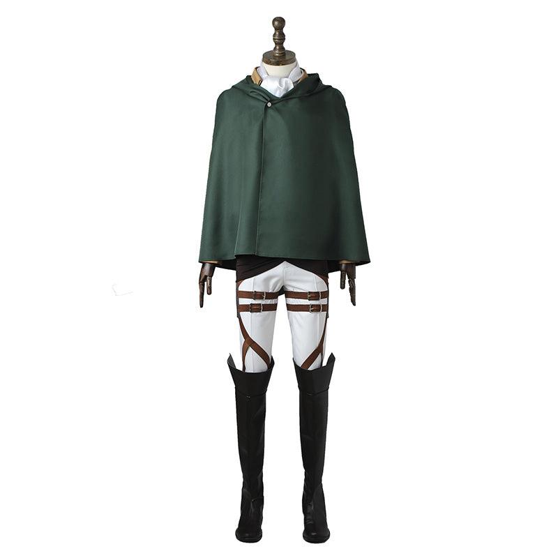 anime attack on titan levi ackerman survey corps uniform set cosplay costume