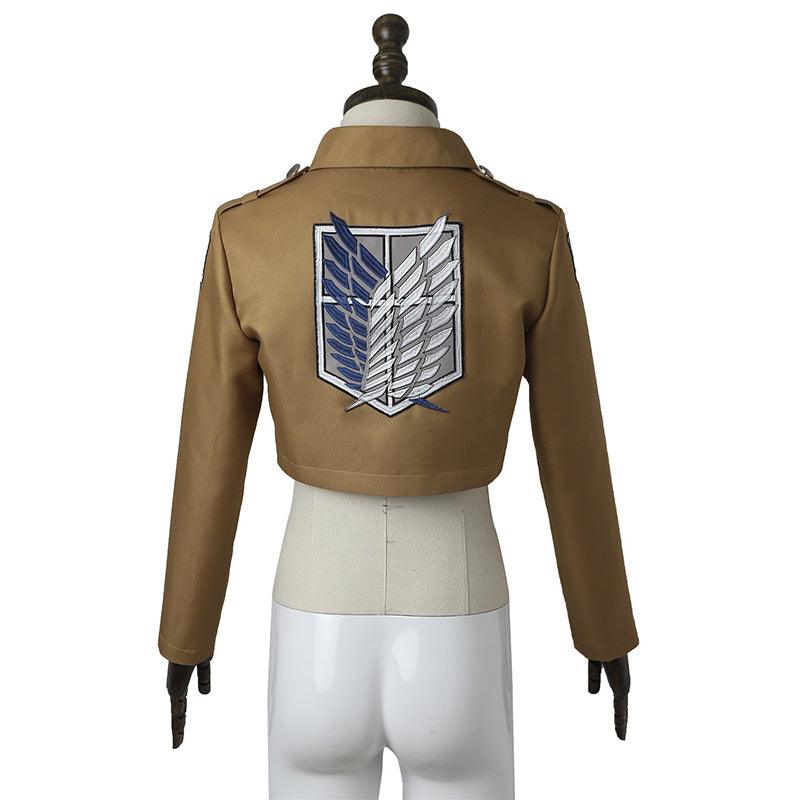 Anime Attack on Titan Levi Ackerman Survey Corps Uniform Set Cosplay Costume